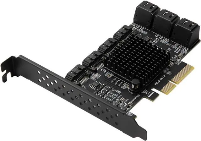 Main image of Pci-e X4 3.0 Expansion Card Adapter with 10-Port Serial Ata 3.0 Interface for Desktop Computer, Low Heat Productivity and Fast Transmission Rate, Compatible with Large Capacity