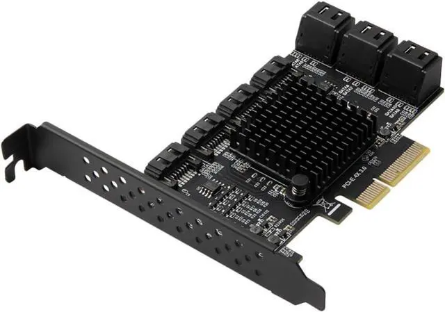 Main image of Abaodam 10-Port Serial Ata 3.0 Expansion Card Pcie X4 3.0 Controller Card for Desktop Computer with Stable and Lossless Transmission, Fast Transmission Rate, for Large Capacity Server Hard