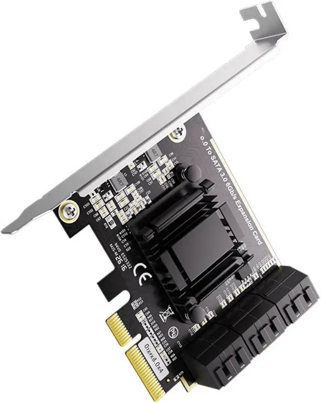 Alt view image 5 of 7 - TXB119 / TXB113 6 Port SATA3.0 PCIE Expansion Card Industrial ASM1166 Chip Hard Drive Adapter Card Controller for Desktop
