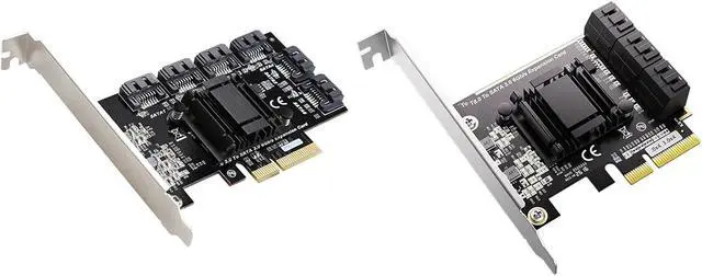 Alt view image 7 of 7 - TXB119 / TXB113 6 Port SATA3.0 PCIE Expansion Card Industrial ASM1166 Chip Hard Drive Adapter Card Controller for Desktop