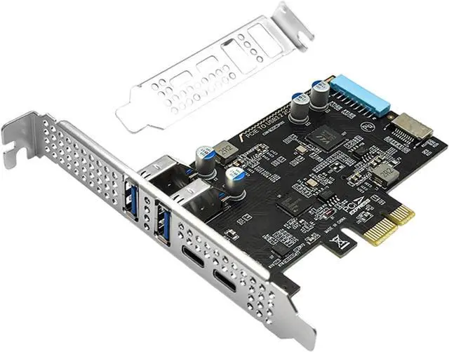 Main image of PCIe to Type C Expansion Card with 2 USB3.0 Port for Fast Speed Data Transfer and 4K Display PCIe Adapter