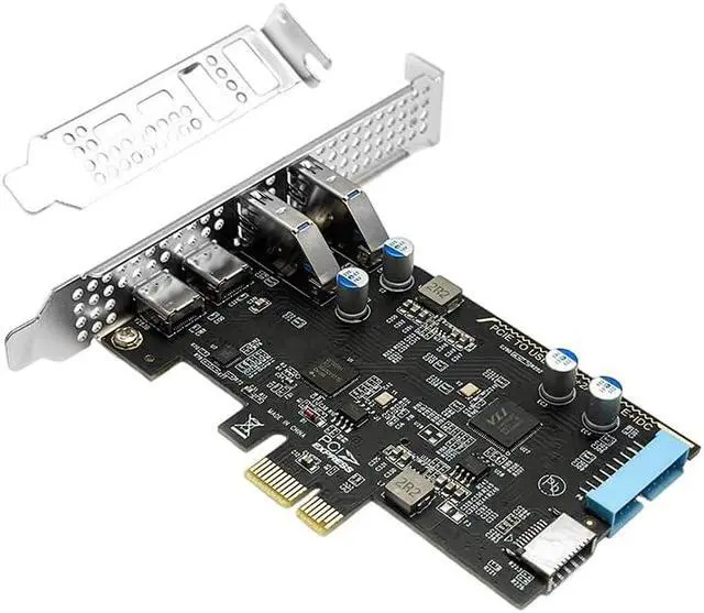 Alt view image 3 of 7 - PCIe to Type C Expansion Card with 2 USB3.0 Port for Fast Speed Data Transfer and 4K Display PCIe Adapter