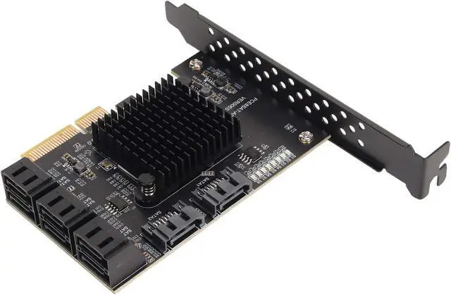 Alt view image 6 of 7 - 8 Port 3.0 PCIE Expansion Card, Hot Swappable Boot System Disk Support, LED Monitoring Indicator, Heat Dissipation Design, Compatible with Windows and