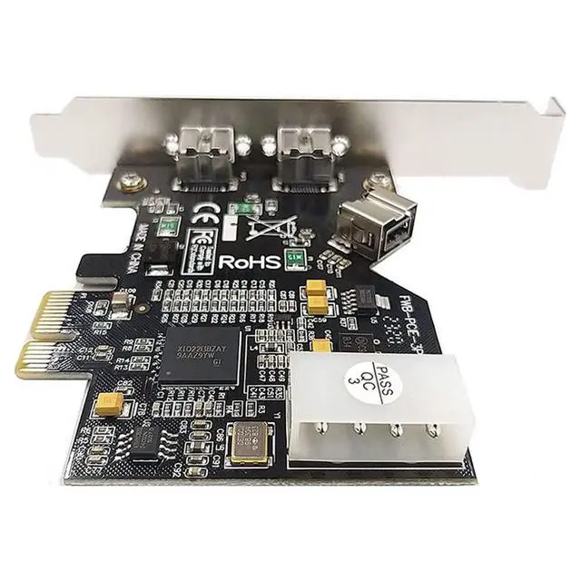 Alt view image 2 of 6 - 1pcs 3 Port PCI-E Firewire 800 Card IEEE External1394B×2 + Internal 1394B×1 Controller Card Adapter Suitable for Win 7/8/10