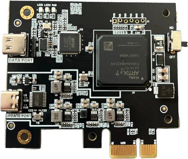 Alt view image 4 of 7 - DICHEN Official FPGA 75T DMA Card - Direct Memory Access Card USB-C/PCIe Connection, FPGA USB Firmware Flash Capable Development Board - FPGA DMA PCILeech Compatible DMA Card - DMA Board - Black