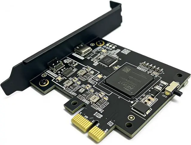 Alt view image 3 of 7 - DICHEN Official FPGA 75T DMA Card - Direct Memory Access Card USB-C/PCIe Connection, FPGA USB Firmware Flash Capable Development Board - FPGA DMA PCILeech Compatible DMA Card - DMA Board - Black