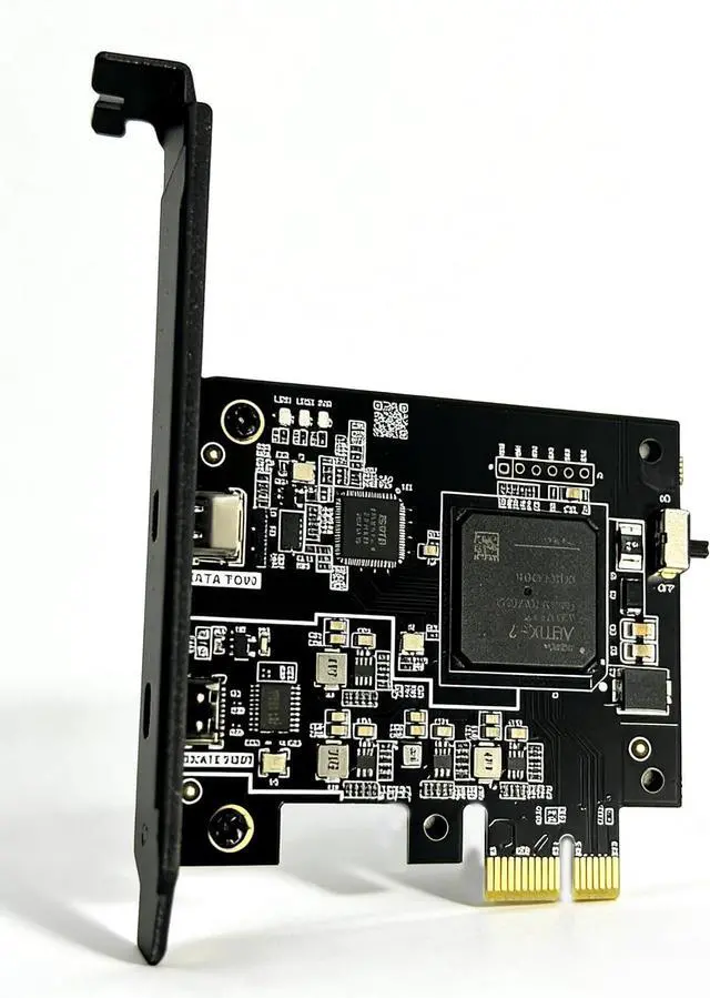 Alt view image 6 of 7 - DICHEN Official FPGA 75T DMA Card - Direct Memory Access Card USB-C/PCIe Connection, FPGA USB Firmware Flash Capable Development Board - FPGA DMA PCILeech Compatible DMA Card - DMA Board - Black