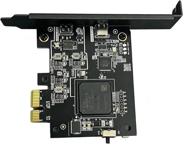 Alt view image 7 of 7 - DICHEN Official FPGA 75T DMA Card - Direct Memory Access Card USB-C/PCIe Connection, FPGA USB Firmware Flash Capable Development Board - FPGA DMA PCILeech Compatible DMA Card - DMA Board - Black