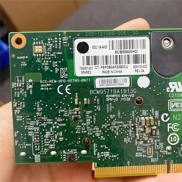 Alt view image 5 of 5 - 4-Port Ethernet 1Gb 331FLR Adapter 684208-B21 629135-B21 634025-001 Network Card for G8 G9 Gen8 Gen9 Converter(Only Card)