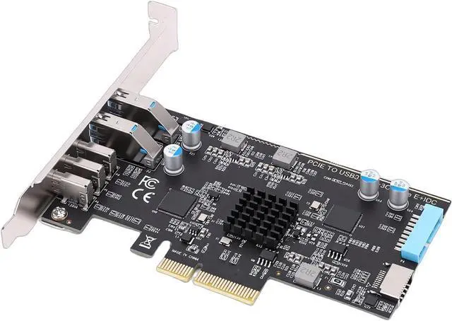Alt view image 3 of 7 - Fabater PCIe to USB C Card, 10Gbps High Speed 5 Ports Multiple Interfaces to 11 Compatibility Plug and Play PCIe Expansion Card, Adapter with Front Panel Expansion for