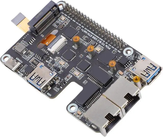 Alt view image 4 of 7 - USB 3.2 Gen1 2.5G ETH M. NVMe Adapter with Gigabit Ethernet Port Plug and Play Functionality