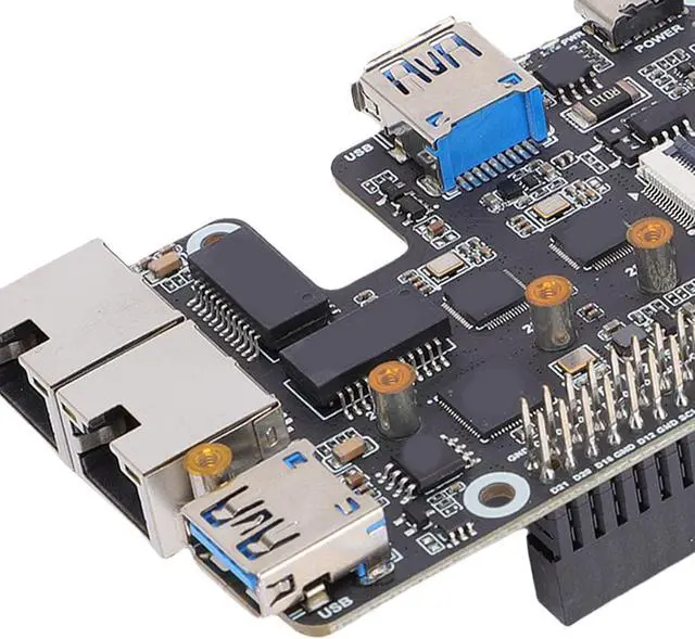 Alt view image 6 of 7 - USB 3.2 Gen1 2.5G ETH M. NVMe Adapter with Gigabit Ethernet Port Plug and Play Functionality