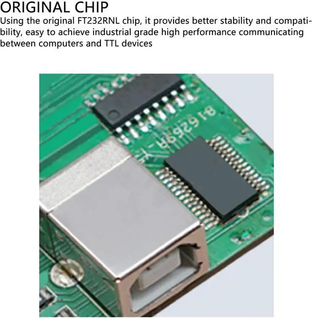 Alt view image 5 of 7 - Industrial Grade USB TTL Serial Port Module with FT232 Chip, Isolated Circuits, Overcurrent Protection, 300bps to 3Mbps Baud Rate Support