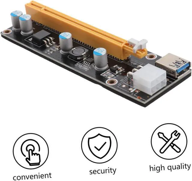 Alt view image 6 of 6 - Angoily Pci Express Riser Card Nvme Pcie Adapter USB Expander for Laptop Pcie Extender Computer Supply