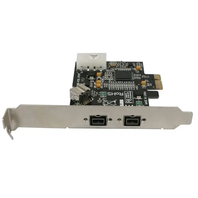 Alt view image 2 of 6 - 1pcs PCI Express PCI-E ×1 to 3 Ports 1394B Controller Card Add On Card for FireWire 800 IEEE 1394 B 2+1 Digital Camera Video Capture