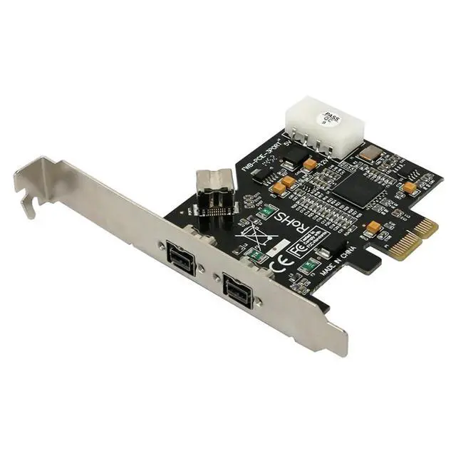 Alt view image 6 of 6 - 1pcs PCI Express PCI-E ×1 to 3 Ports 1394B Controller Card Add On Card for FireWire 800 IEEE 1394 B 2+1 Digital Camera Video Capture