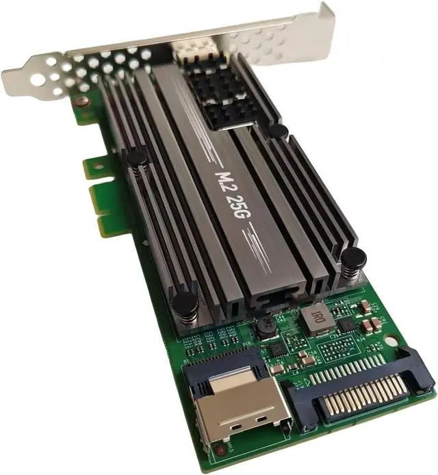 Alt view image 2 of 7 - M. 2 to 25G Single Optical Port Card, e-Sports Card, Internet Cafe Card