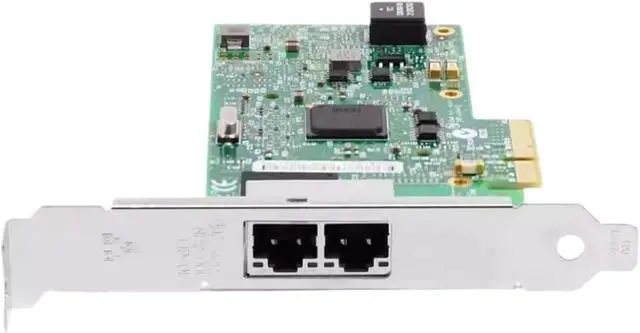 Alt view image 2 of 3 - 1Gb Network Card I350-T2 Ethernet Server Gigabit LAN Adapter I350T2V2Blk Chip Dual Rj45 Port Pci Express 2.1 X4 Nic(Short Bracket)