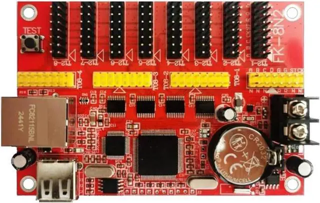 Main image of Control Card FK-8N2 Network Port Network USB Flash Disk Opera Stage subtitle Screen Single and Double Color LED Display 8n2