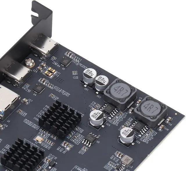 Alt view image 3 of 7 - USB 3.2 Gen2 Pcie Expansion Card Durable PCB Material High Speed 10Gbps Expansion Card with 3 Type A and 2 Type C Ports Multi Device Connectivityfor Computer Motherboard Upgrade