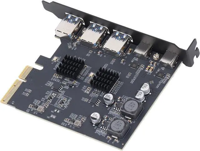 Main image of USB 3.2 Gen2 Pcie Expansion Card Durable PCB Material High Speed 10Gbps Expansion Card with 3 Type A and 2 Type C Ports Multi Device Connectivityfor Computer Motherboard Upgrade