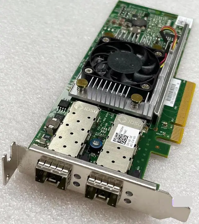 Alt view image 2 of 6 - 0N20KJ Y40PH 57810s 10Gb 10GbE Gigabit Dual Port SFP+ Fiber Network Card for R730 BCM57810S(with High Profile)