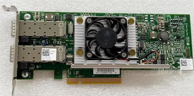 Alt view image 4 of 6 - 0N20KJ Y40PH 57810s 10Gb 10GbE Gigabit Dual Port SFP+ Fiber Network Card for R730 BCM57810S(with High Profile)