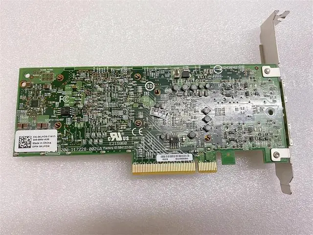 Alt view image 4 of 4 - KJYD8 57711 BCM957711A113G 10Gb 10GbE Gigabit Dual Port PCIE Fiber Network Card 0KJYD8 for R610 R710 R910