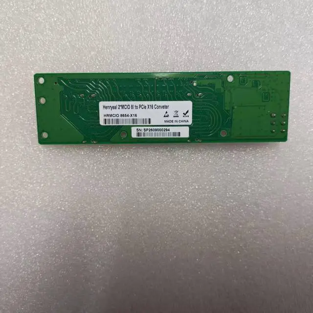 Alt view image 3 of 3 - MCIO to PCIe Adapter Card with PCIe X16 Supporting PCIe 5.0, 4.0, and 3.0