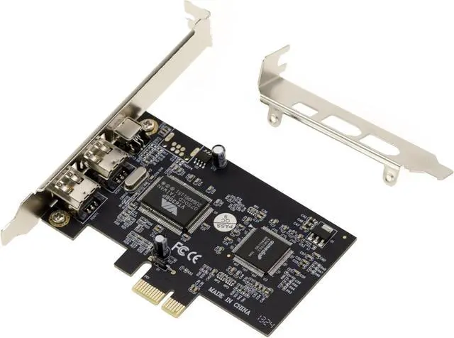 Alt view image 2 of 3 - KALEA-INFORMATIQUE PCIe to FireWire 400 IEEEE1394a - 2+1 Ports 6 Points and 4 Points - CHIPSET Via VT6308 and ASM1083 - with Ilink Cord, Supplied with Two Low and High Profile Brackets