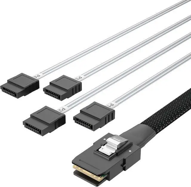Alt view image 5 of 7 - LSI 9211-8i RAID Controller Card with Mini SAS SFF-8087 to 4 SATA Cable, 6Gb/s Internal SAS/SATA HBA Card, LSI 2008 Chip, PCI Express 2.0 X8, 2X SFF-8087 Ports, 1 Meter (3.3ft) Interna