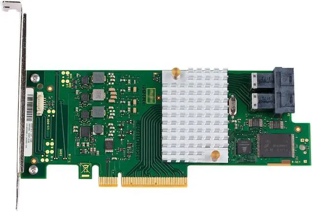 Alt view image 2 of 4 - SAS HBA Card Compatible with LSI 9300-8i IT Mode 8-Port with SAS Cables | SAS3008, PCIe 3.0 x8, 2x 8643 to SAS Cables, PCIe SAS Expansion Card, HBA Controller for ZFS TrueNAS unRAID NAS