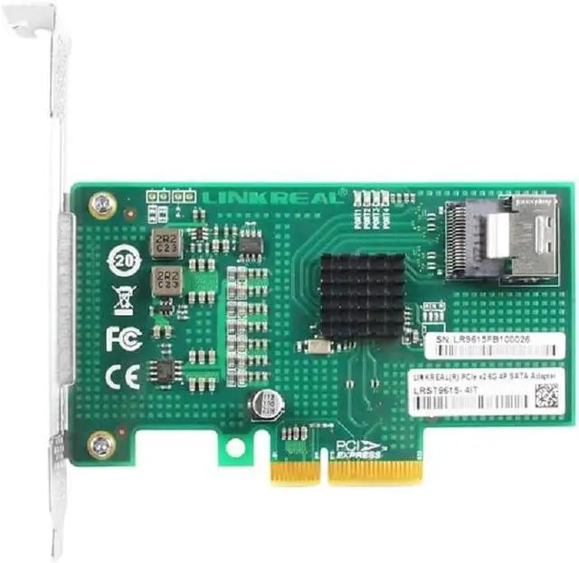 Main image of PCIe x4 SATA RAID Card, 4 Port 6Gb/s, Marvell 88SE9230, RAID 0/1 Support, SFF-8087