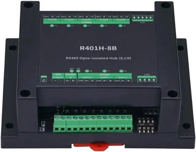 Main image of Expandable RS485 Opt Isolation Serials Hub for Node Networking Up to 32 Devices Featuring Efficient Communication Half Duplex