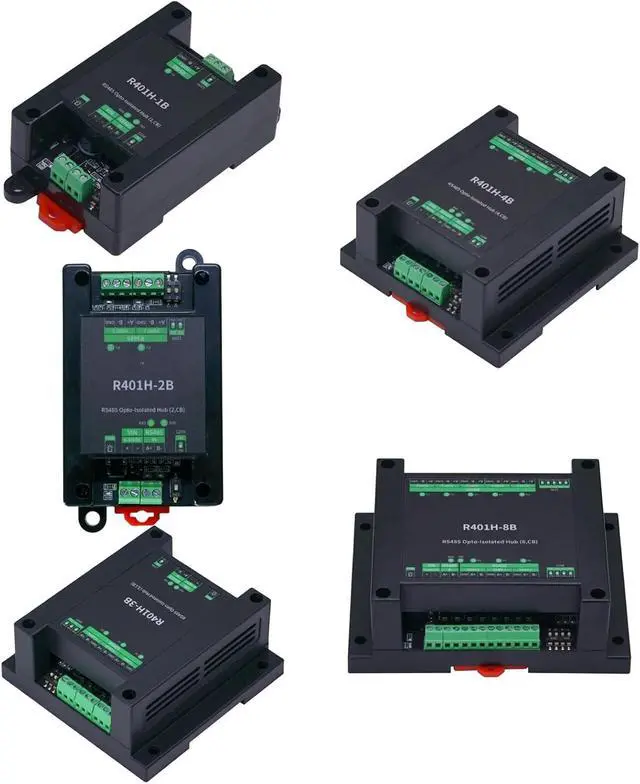 Alt view image 4 of 7 - Expandable RS485 Opt Isolation Serials Hub for Node Networking Up to 32 Devices Featuring Efficient Communication Half Duplex