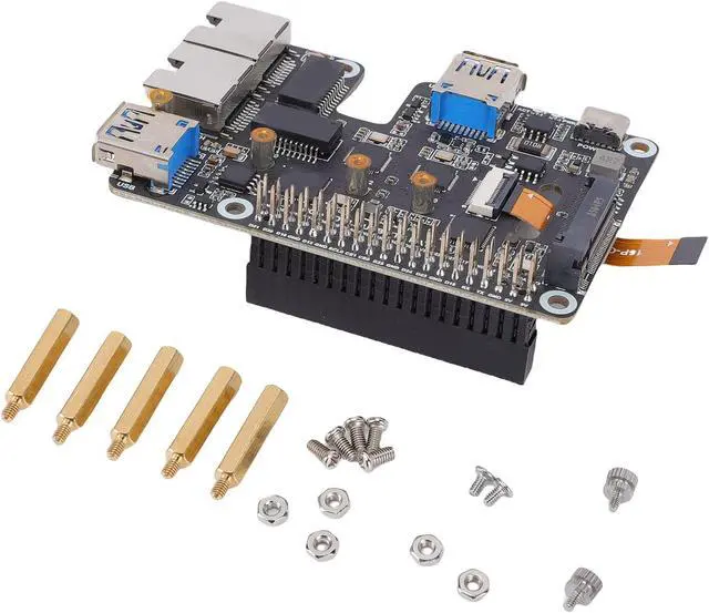 Alt view image 4 of 7 - Jiawu PCIe to USB 3.2 Gen1 Adapter Compact Dual Functionality for 5 2.5G Ethernet and NVMe Expansion