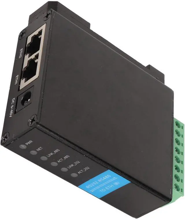 Alt view image 5 of 7 - RS232 Module from RS485 to RJ45, Support for Railway from 1200 to 115200BPS RS485 RJ45 Ethernet Module Dual annel 10 100m Adaptive Auto for Communication