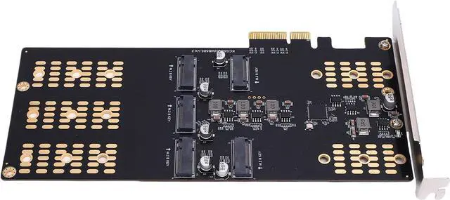 Main image of Fabater M.2 PCIe to M.2 Serial ATA SSD Adapter Easy Installation 5 Slot Card for Enhanced Performance