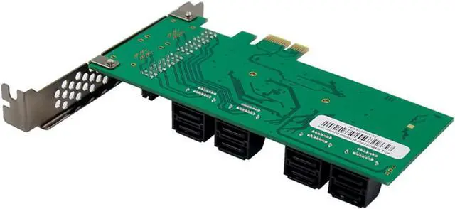 Alt view image 2 of 6 - Internal 8 Port Soft for Raid III 6GB/S Pci-E X1 Controller Card for Desktop PC SSD for W/Low Profile