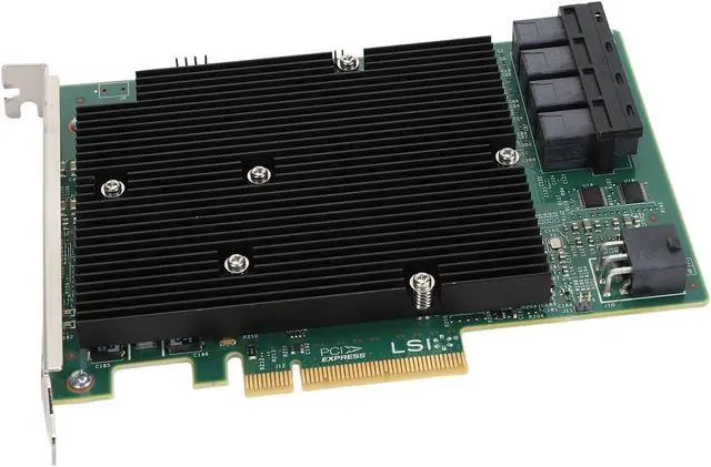 Alt view image 4 of 7 - HBA Card with Low Profile, LSI SAS 9300 16I HBA Card 12Gbps 16 SATA SAS Port HBA Controller Card for wins for Linux for VMware for Freebsd