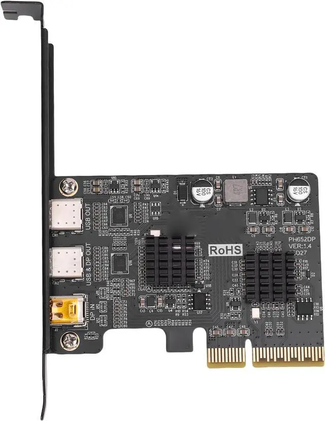 Main image of Type C Expansion Card, USB 3.0 10G PCIe Card with DisplayPort Video 4K 60Hz, Supports Type C to USB VGA Ethernet Docking Station, for Desktop PC