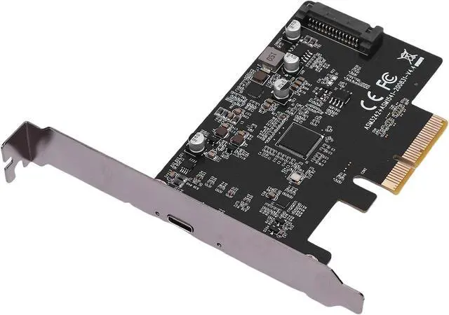 Alt view image 2 of 7 - PCI E to Type C USB3.2 Expansion Card 20 Gbps PCIE USB 3.2 GEN 2 Expansion Card Support for for OS X for Linux PC with USB Type C PCIE Expansion Card