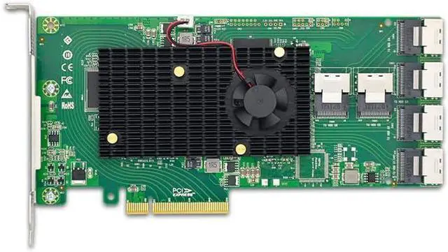 Main image of PCIe x8 SAS Expansion Card, 24-Port SAS/SATA, SFF-8087, 6Gb/s, UEFI Support
