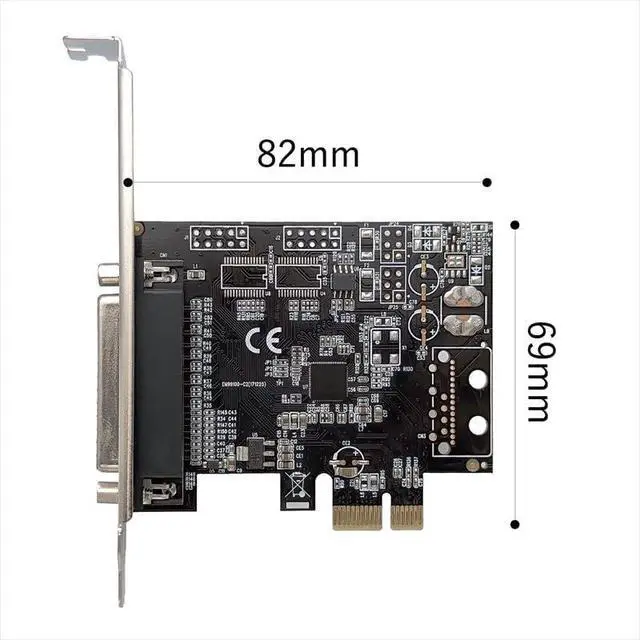 Alt view image 7 of 7 - SD-PE99-1PL Airlia, Parallel IEEE1284 Printer Port, 1 Port, Expansion, PCI Express x1 Connection, Low Pro (Half-Height) Compatible