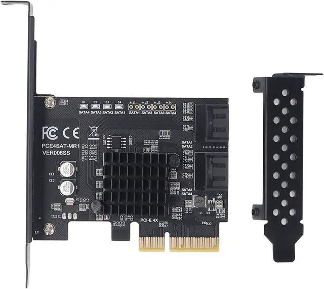 Alt view image 5 of 6 - 4 Port SATA3.0 Expansion Card, PCIe 4X 6Gbps RAID Controller with 88SE9230 Chipset for Linux