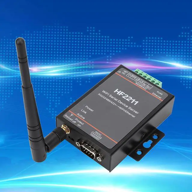 Alt view image 5 of 7 - HF2211 Serial Server RS232/485/422 to & Ethernet Converter, High Speed Network Communication with Data Transmission Support and Upgrade, DTU Networking 5-36VDC