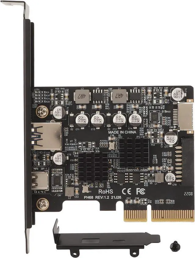 Main image of PCIe Type C Card PCIE to USB3.2 GEN2 Card Internal Converter PCI Express Expansion Card for Desktop PC Card PCIe to Type C Expansion Card for Desktop PC Support Window and Mac