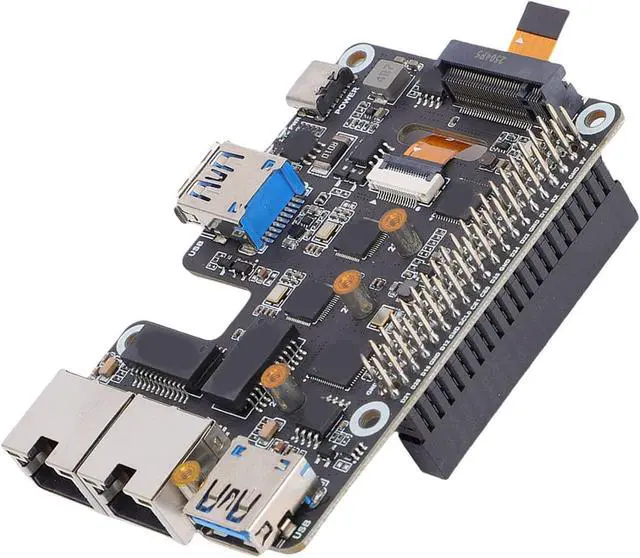 Alt view image 7 of 7 - Jiawu 2.5G Ethernet PCIe to USB 3.2 Gen1 Adapter Efficient Dual Expansion Solution for 5 M. NVMe SSD