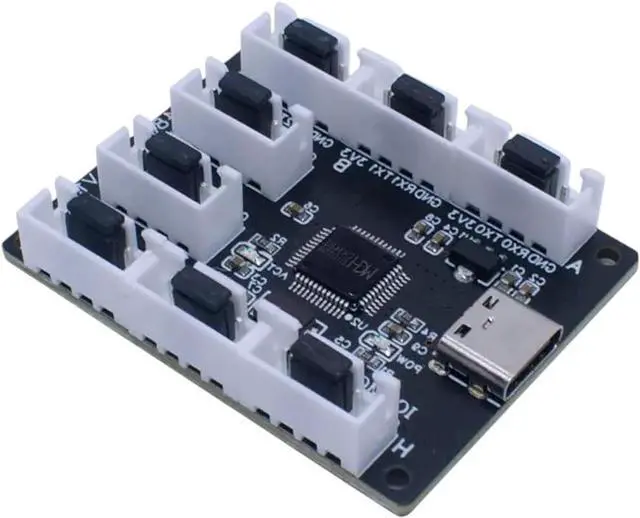 Main image of 8-Channel USaB to Serial Port Module Ch348Q Type-C Port Expansion Board