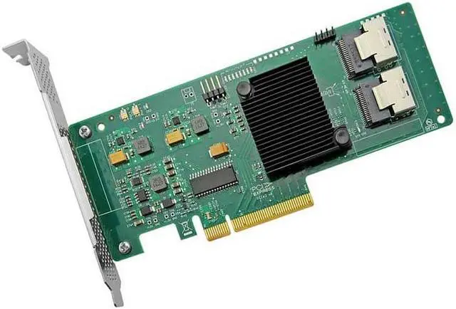 Alt view image 2 of 5 - LSI 9211-8i SAS HBA Controller Card 9211-8IR Mode. Equipped with Ventilation Standard Full Height Profile Brackets. Comprehensive Testing was conducted on 8 SAS Channels.